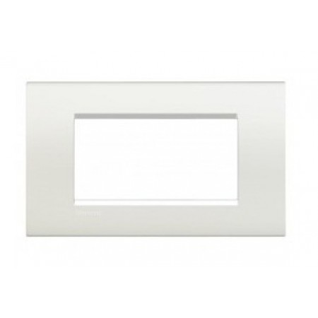 Placa ornament 4 module Alb Bticino Living Light